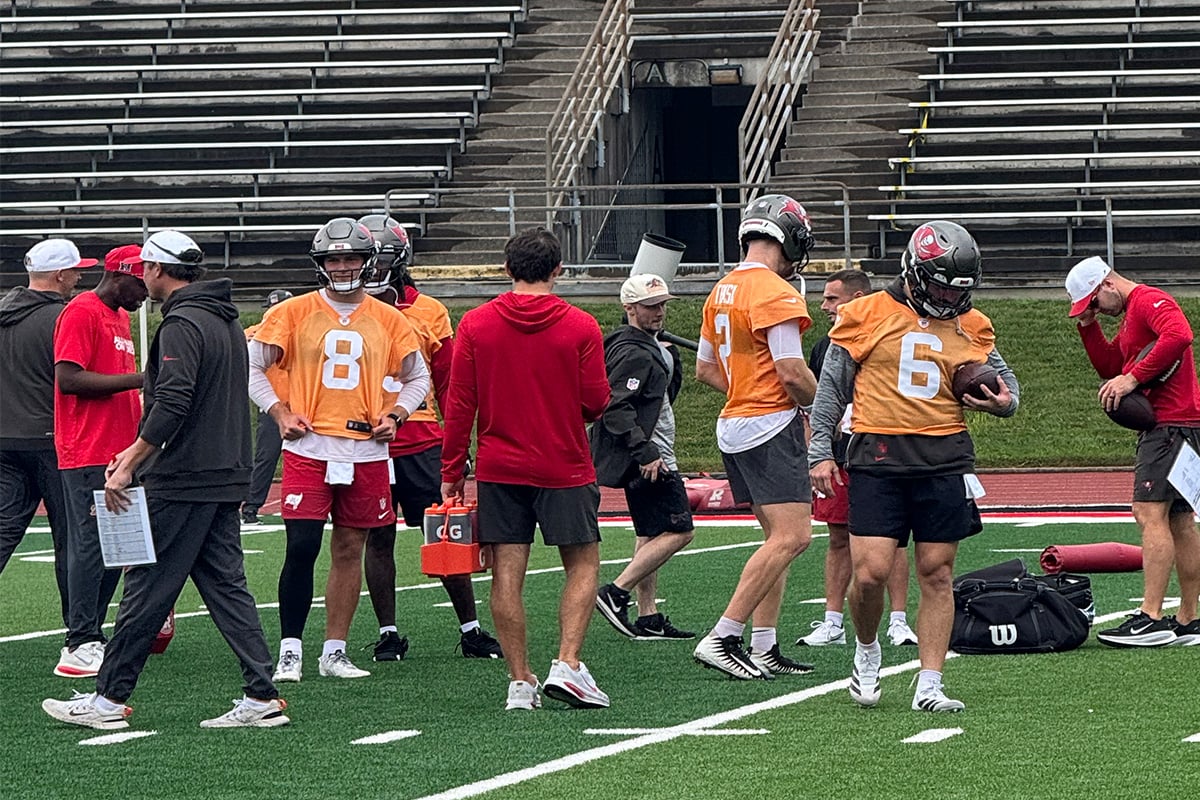 Bucs Qbs Baker Mayfield, Kyle Trask And Connor Bazelak