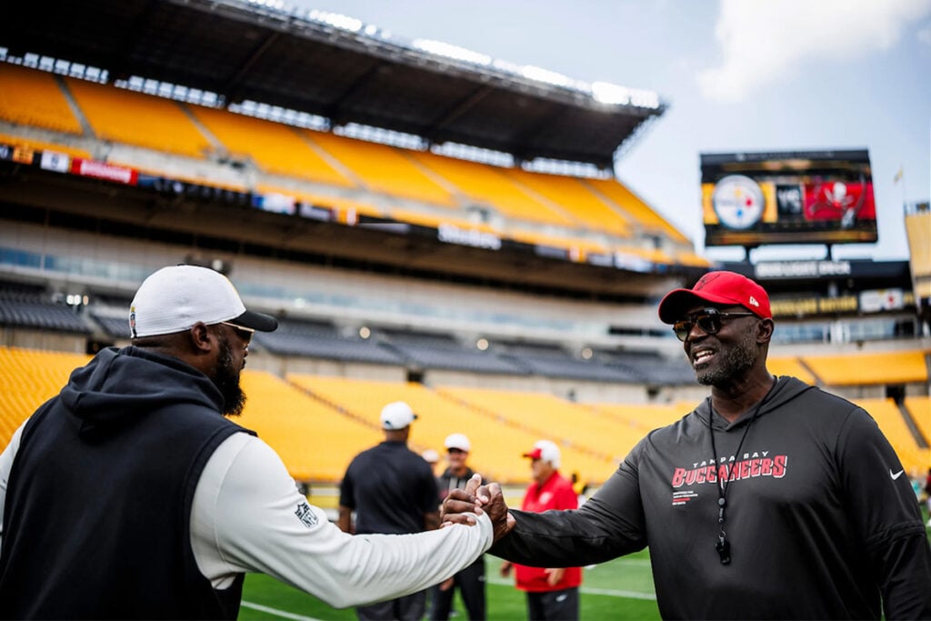 Steelers Hc Mike Tomlin And Bucs Hc Todd Bowles