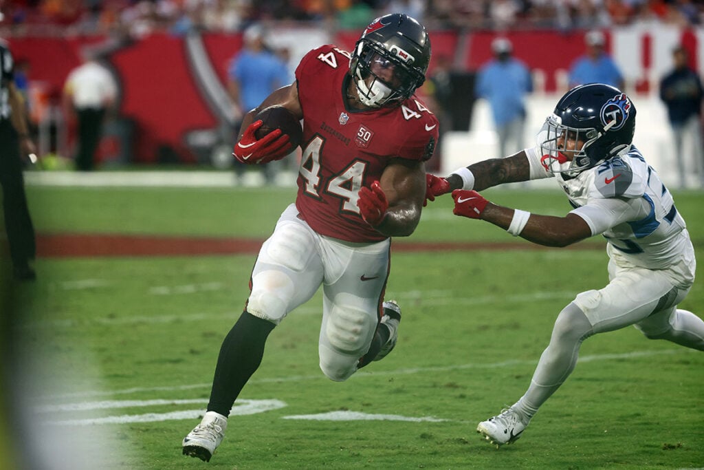 Bucs Vs. Titans: Most Impressive In Preseason Week 1 7 Bucs Rb Sean Tucker