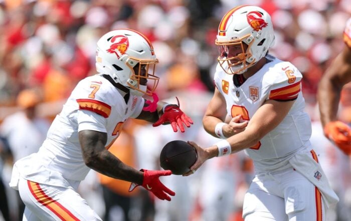 Bucs Qb Baker Mayfield And Rb Bucky Irving