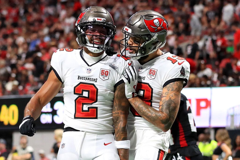 Bucs Wrs Emeka Egbuka And Mike Evans