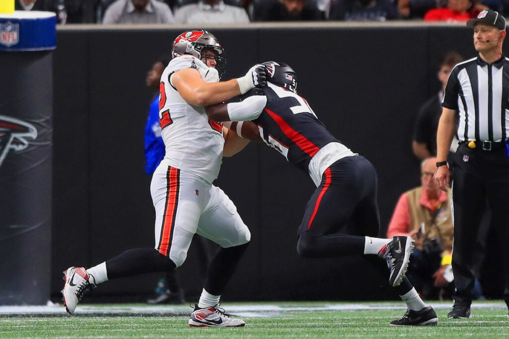 Behind The Scenes Of How The Bucs Decided On The New O-Line 3 Bucs Ol Graham Barton - Photo By: Cliff Welch P/R