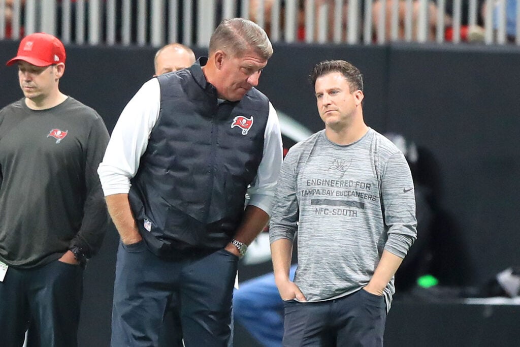 Bucs Gm Jason Licht And Assistant Gm Mike Greenberg