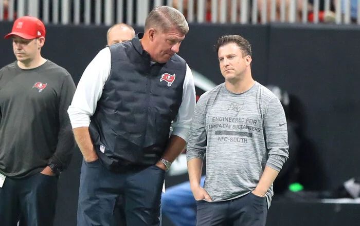 Bucs Gm Jason Licht And Assistant Gm Mike Greenberg