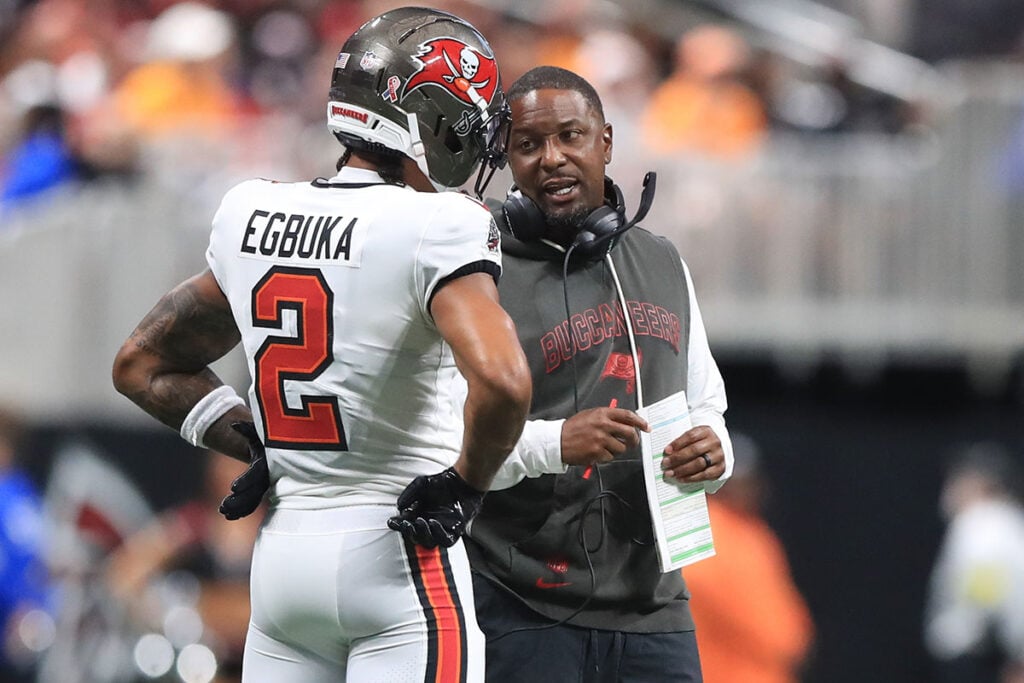Bucs Wr Emeka Egbuka Wrs Coach Bryan Mcclendon