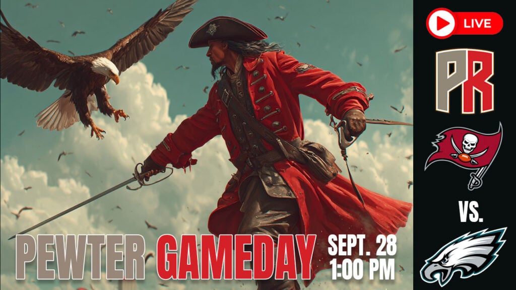 Bucs Eagles Pewter Gameday