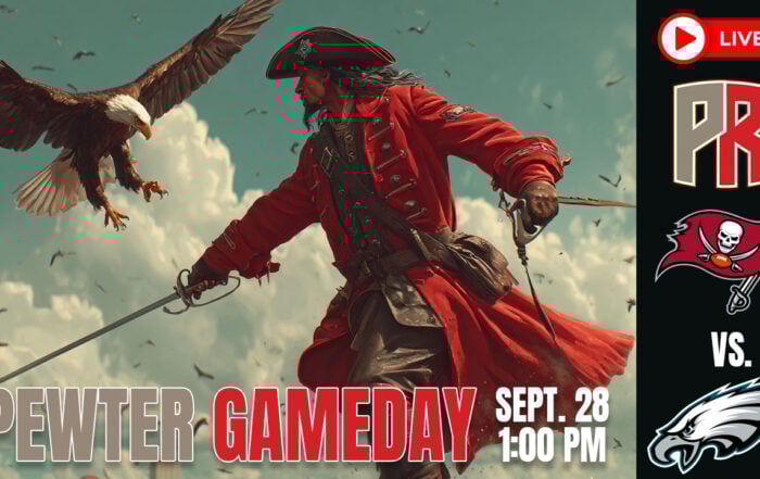 Bucs Eagles Pewter Gameday