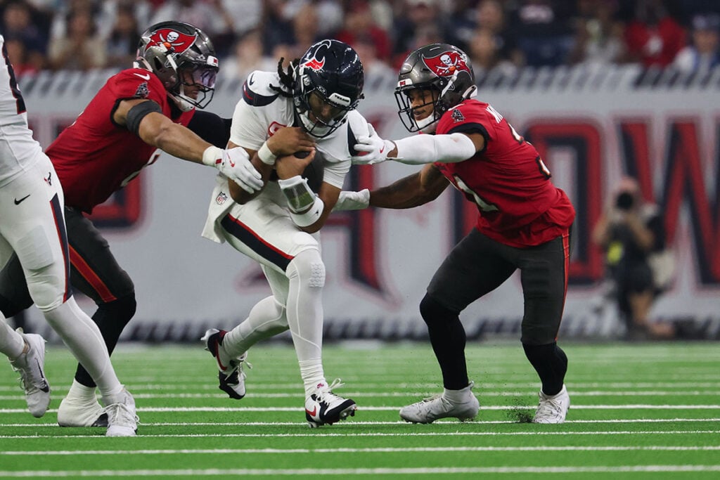 Bucs Ilb Sirvocea Dennis And Fs Antoine Winfield Jr. And Texans Qb Cj Stroud