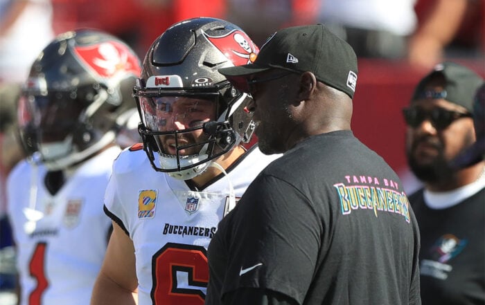Bucs Qb Baker Mayfield And Hc Todd Bowles