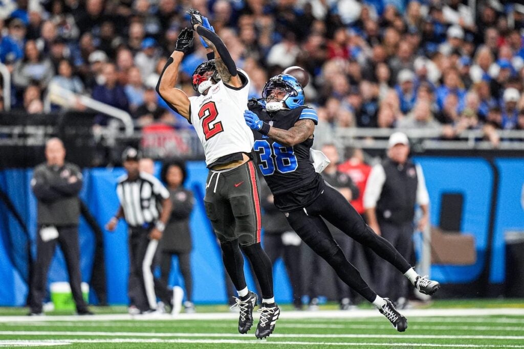 Week 7 Snap Count Analysis: Bucs At Lions 3 Bucs Wr Emeka Egbuka - Photo By: Usa Today