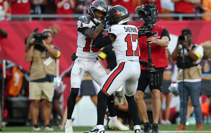 Bucs Wrs Tez Johnson And Sterling Shepard