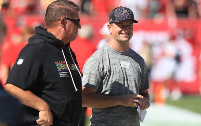 Bucs Gm Jason Licht And Assistant Gm Rob Mccartney