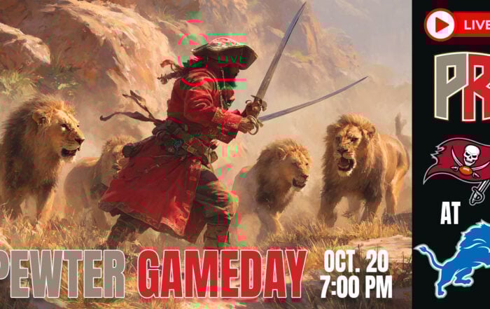 Bucs Lions Pewter Gameday
