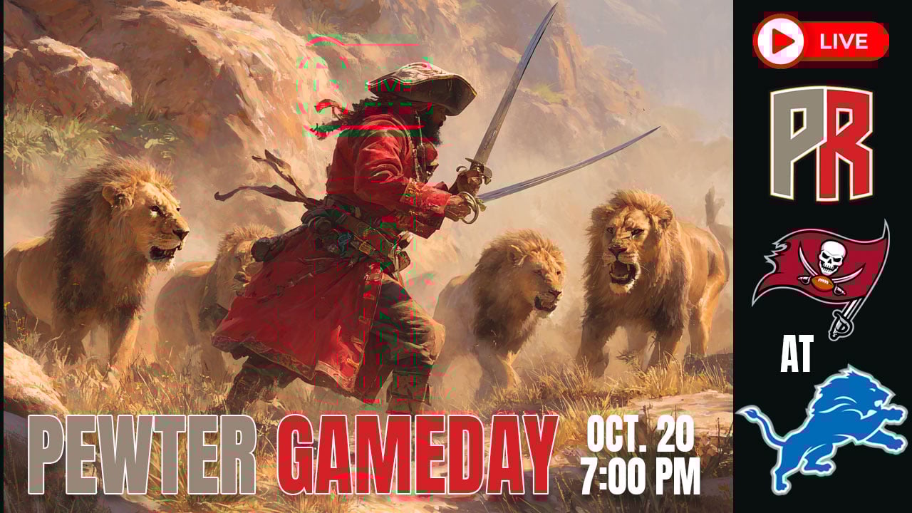 Bucs Lions Pewter Gameday