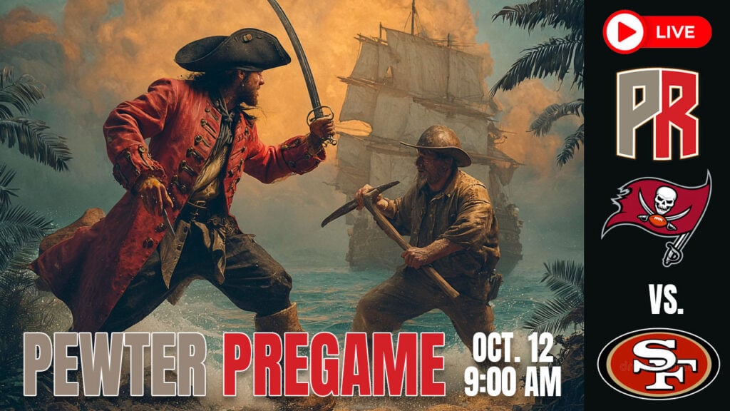 Bucs 49Ers Pewter Pregame