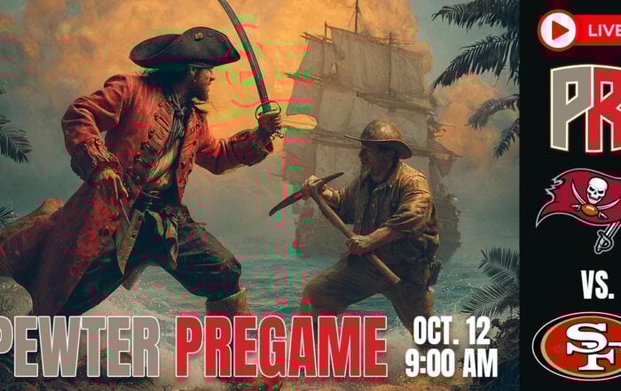 Bucs 49Ers Pewter Pregame