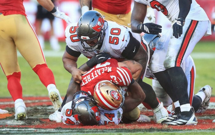 Bucs Dt Vita Vea And 49Ers Rb Christian Mccaffrey