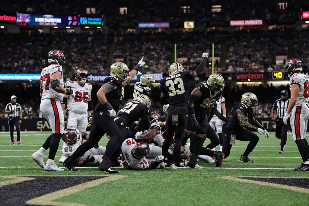 2-Point Conversion: Bucs, Antoine Winfield Jr. Robbed Of 2 Tds By Refs 4 Bucs O-Line And Saints D-Line