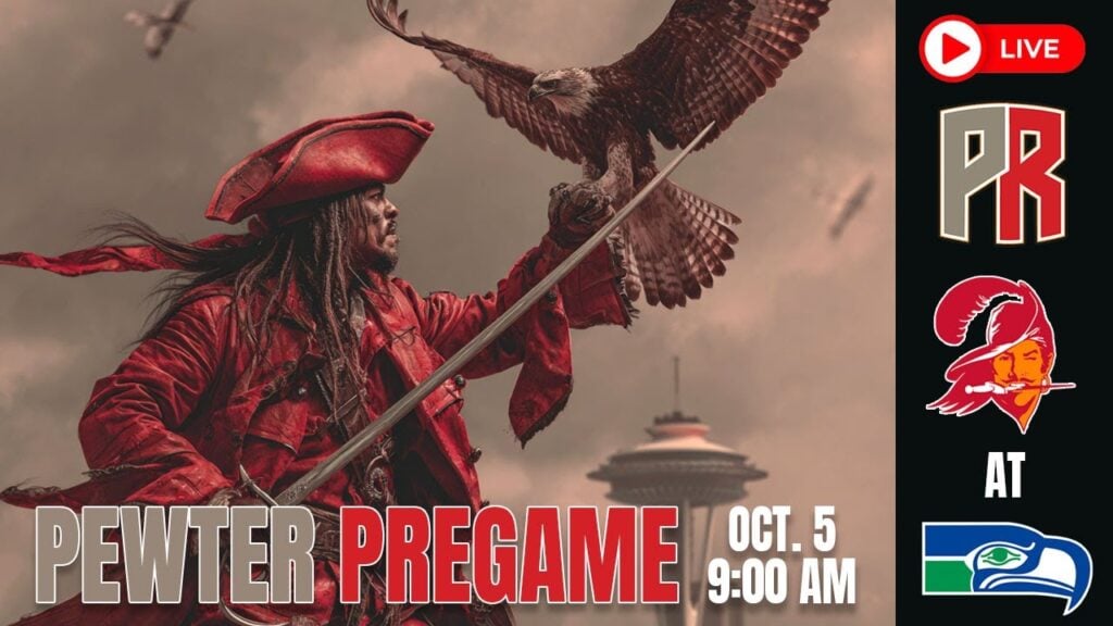 Bucs Seahawks Pewter Pregame