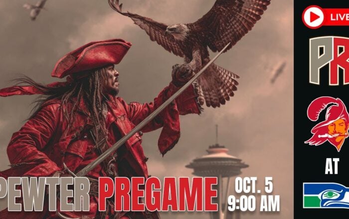 Bucs Seahawks Pewter Pregame