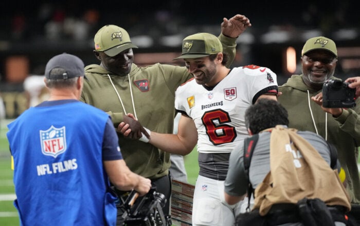 Bucs Hc Todd Bowles And Qb Baker Mayfield