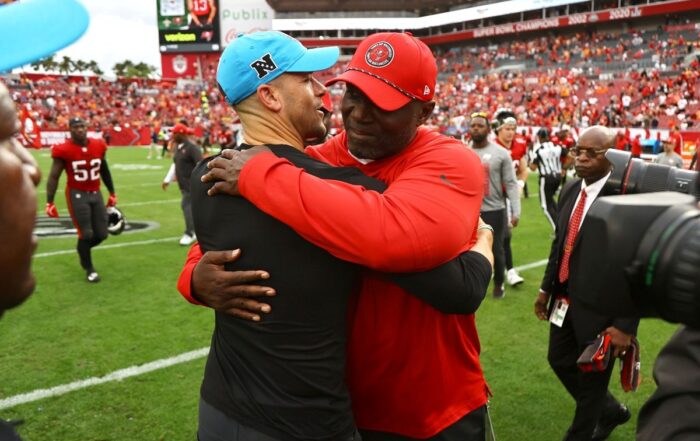 Bucs Hc Todd Bowles And Panthers Hc Dave Canales