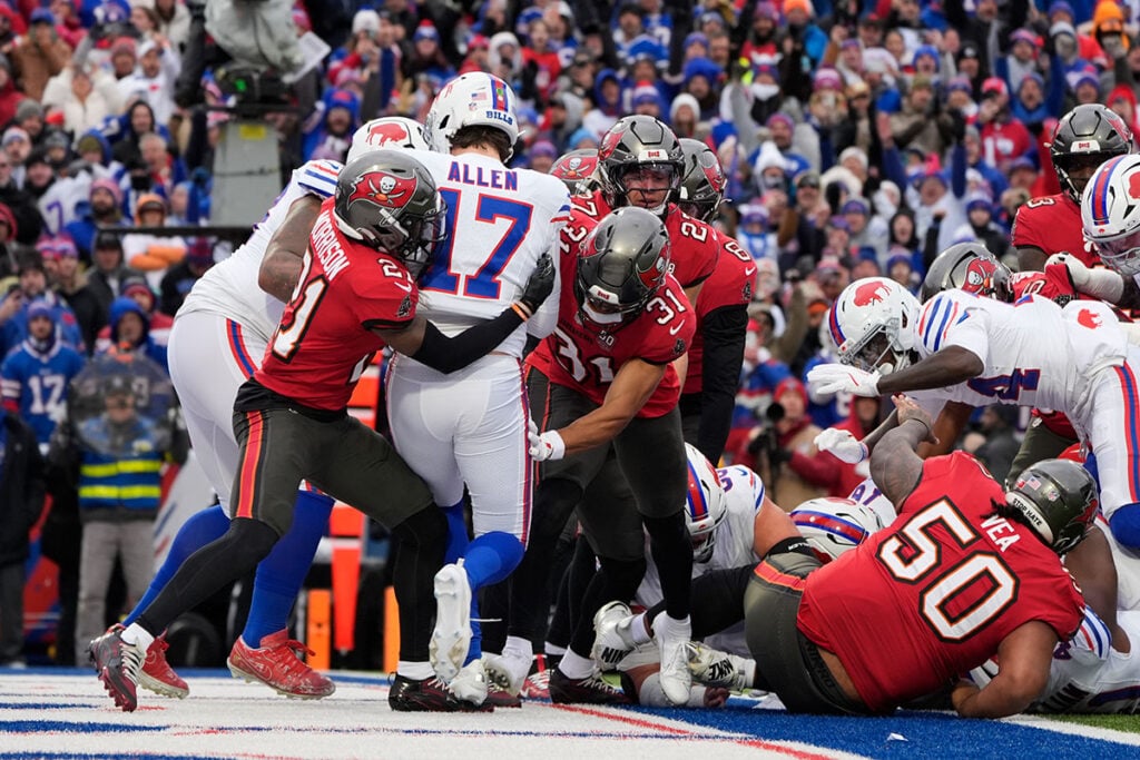 2-Point Conversion: Todd Bowles' Bucs Defense Was Horrific In Loss 2 Bucs Cb Benjamin Morrison And Fs Antoine Winfield Jr. And Bills Qb Josh Allen