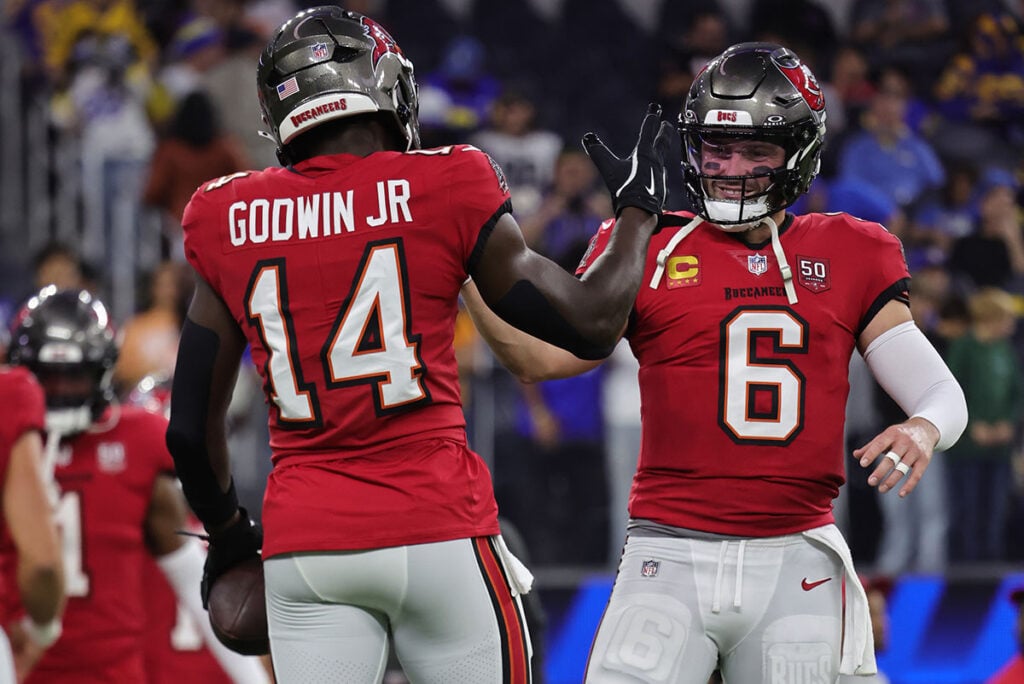 Bucs Wr Chris Godwin Jr. And Qb Baker Mayfield