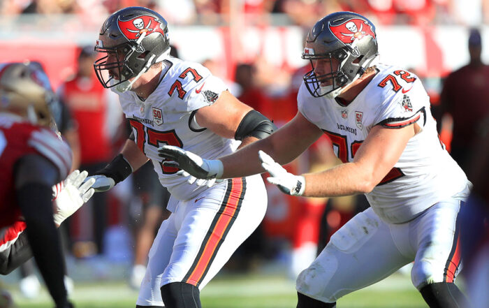 Haggard Luke Charlie Heck Bucs 49Ers Pass Pro