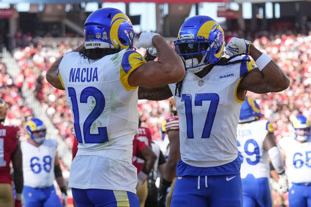 Rams Wrs Puka Nacua And Davante Adams