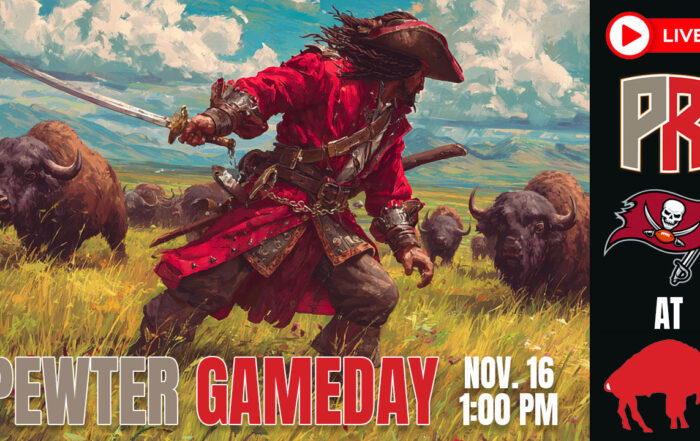 Bucs Bills Pewter Gameday