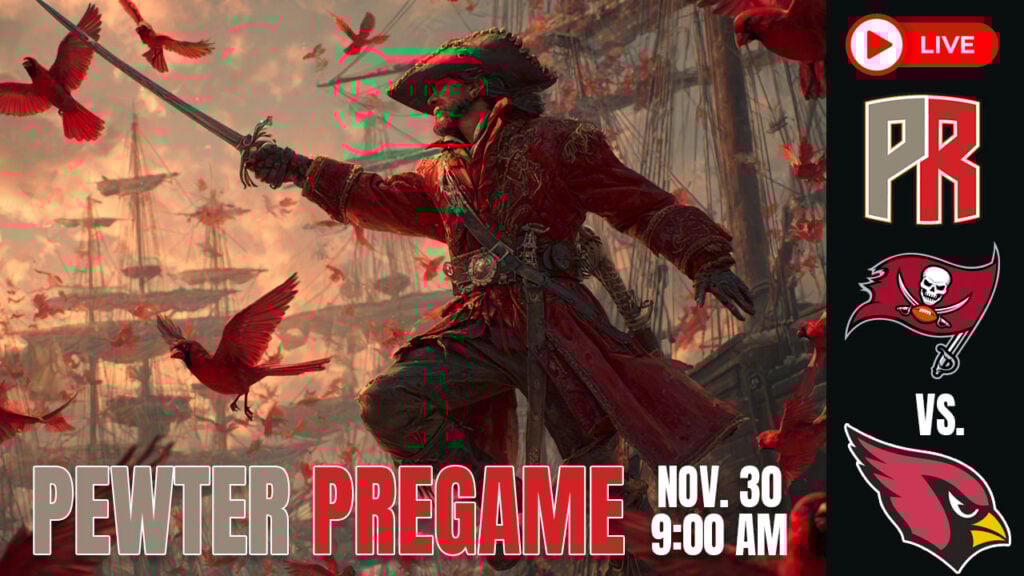 Bucs Cardinals Pewter Pregame