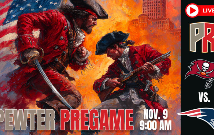 Pewter Pregame Bucs Patriots