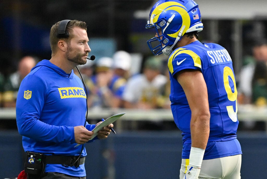 Rams Hc Sean Mcvay And Qb Matthew Stafford