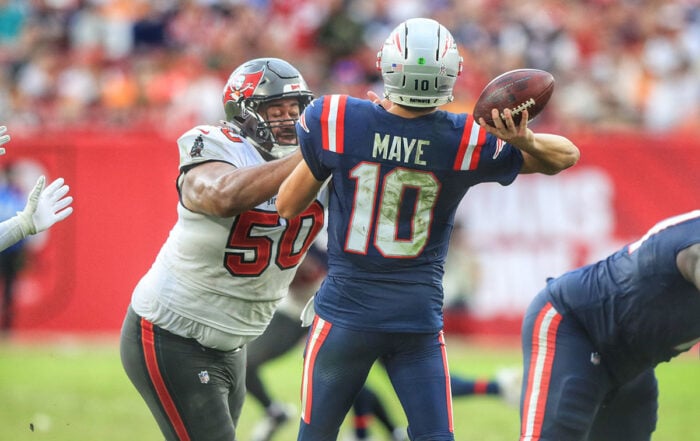 Bucs Dt Vita Vea And Patriots Qb Drake Maye