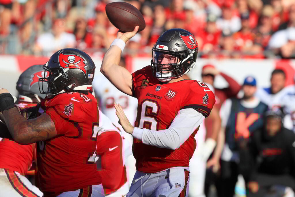 Pewter Pregame: Bucs Vs. Saints – Watch Sunday 9:00 Am Et 4 Bucs Qb Baker Mayfield - Photo By: Cliff Welch P/R