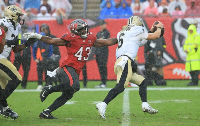 Bucs Olb Chris Braswell And Saints Qb Tyler Shough