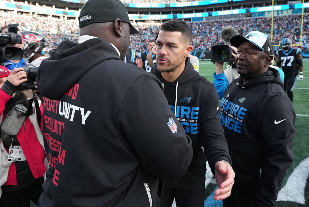 Bucs Hc Todd Bowles And Panthers Hc Dave Canales