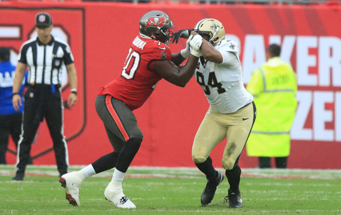Bucs Lt Ben Chukwuma And Saints De Cam Jordan