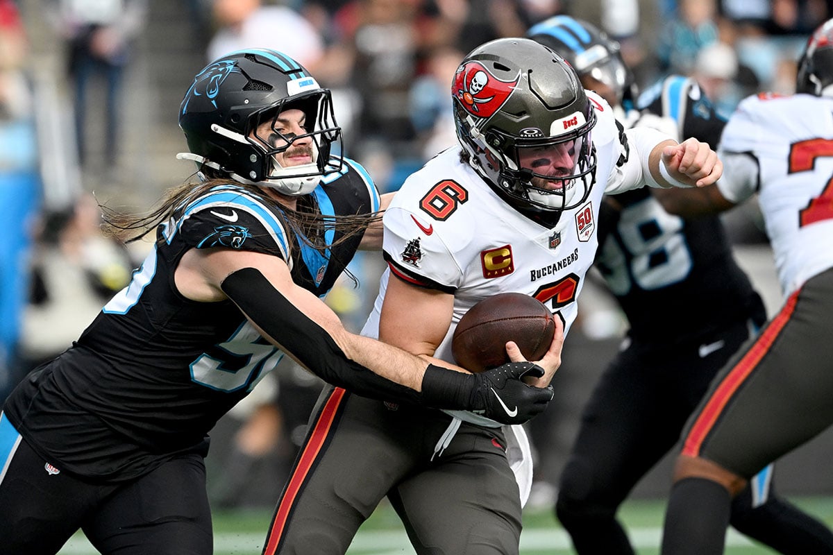 Bucs Qb Baker Mayfield And Panthers Ilb Christian Rozeboom