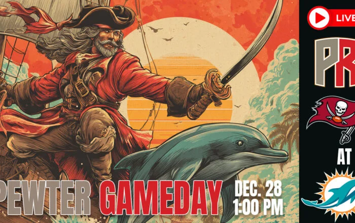 Bucs Dolphins Pewter Gameday