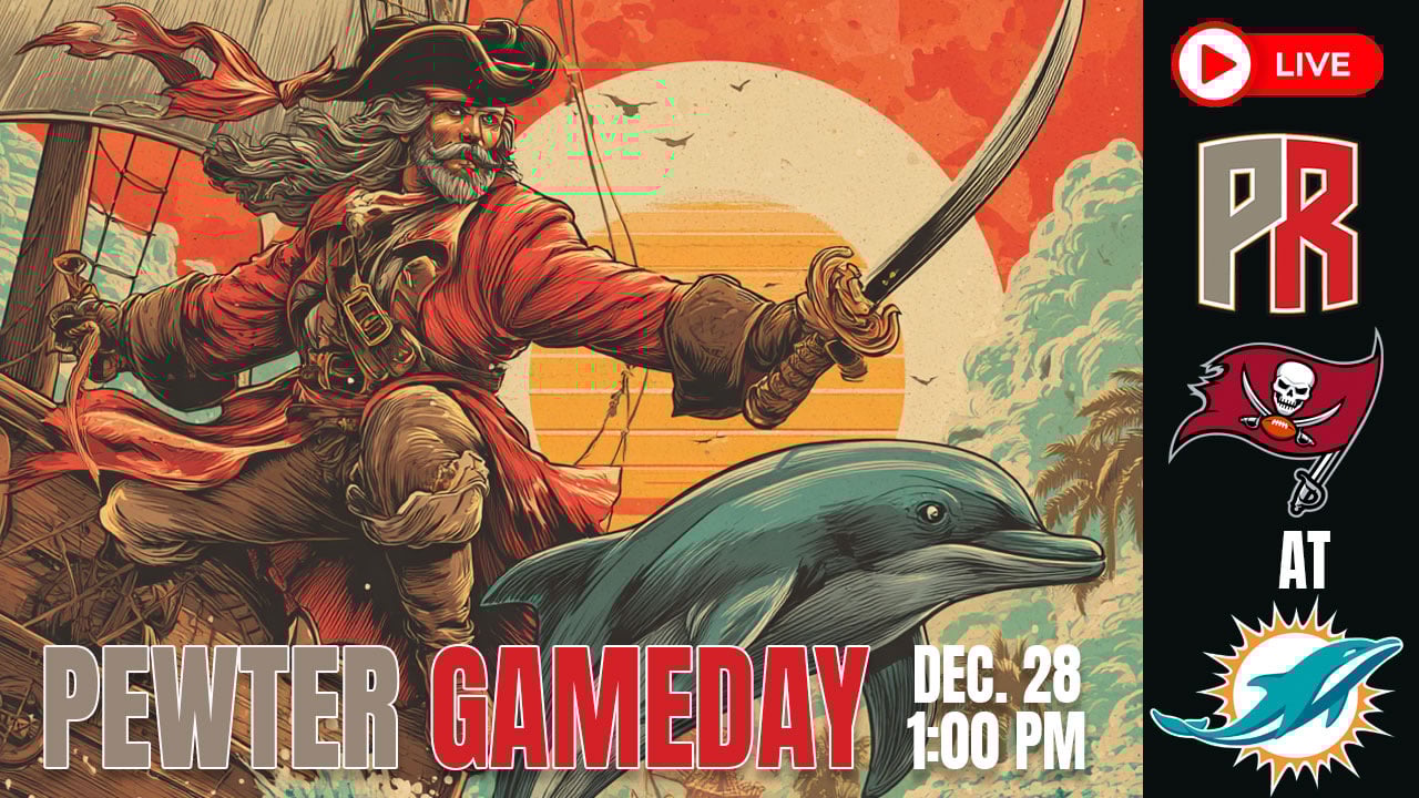 Bucs Dolphins Pewter Gameday