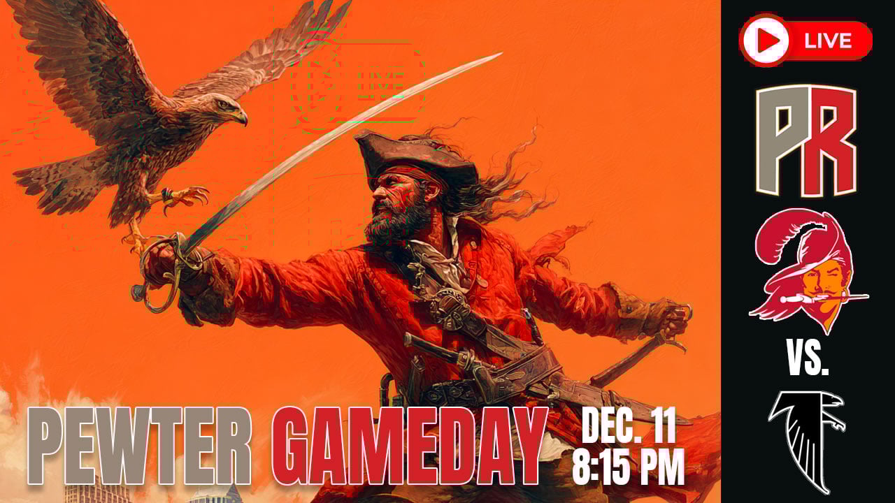 Pewter-Gameday-Falcons-Week-15 Bucs Falcons Pewter Gameday