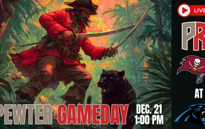 Bucs Panthers Pewter Gameday