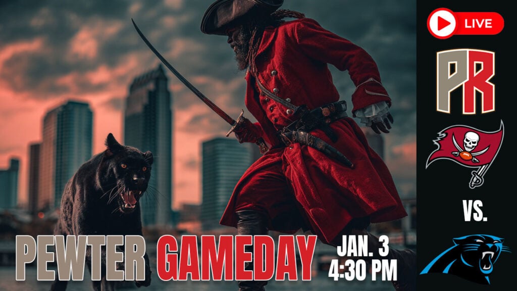Bucs Panthers Pewter Gameday