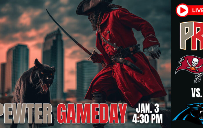 Bucs Panthers Pewter Gameday