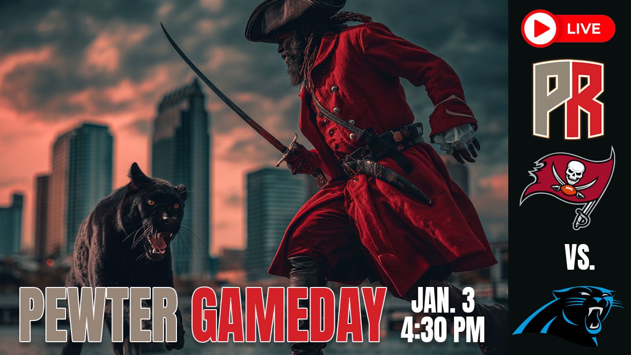 Bucs Panthers Pewter Gameday