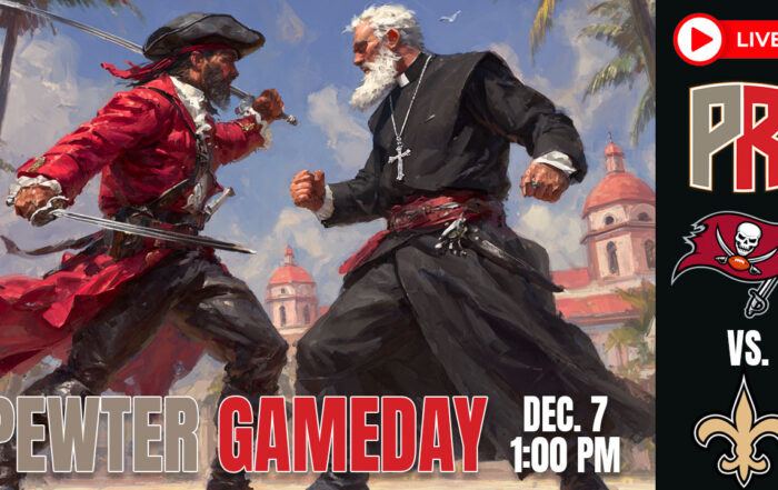 Bucs Saints Pewter Gameday