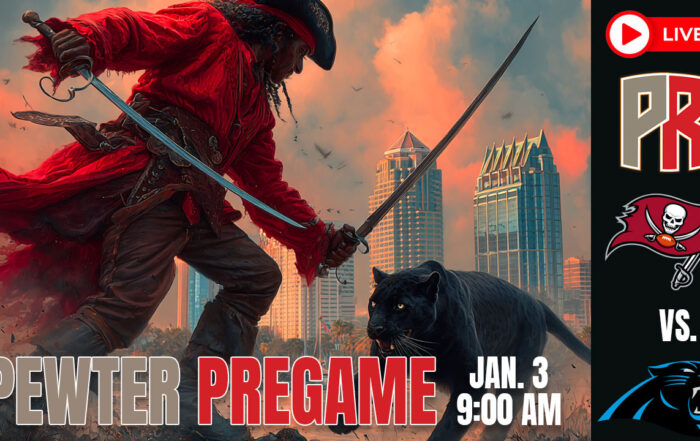 Bucs Panthers Pewter Pregame