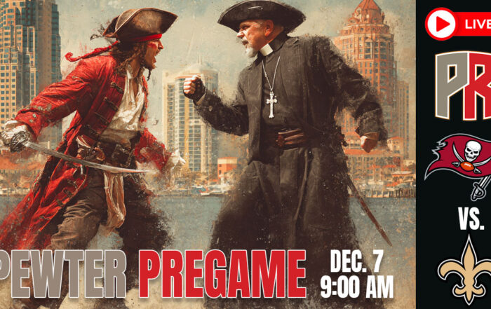 Bucs Saints Pewter Pregame